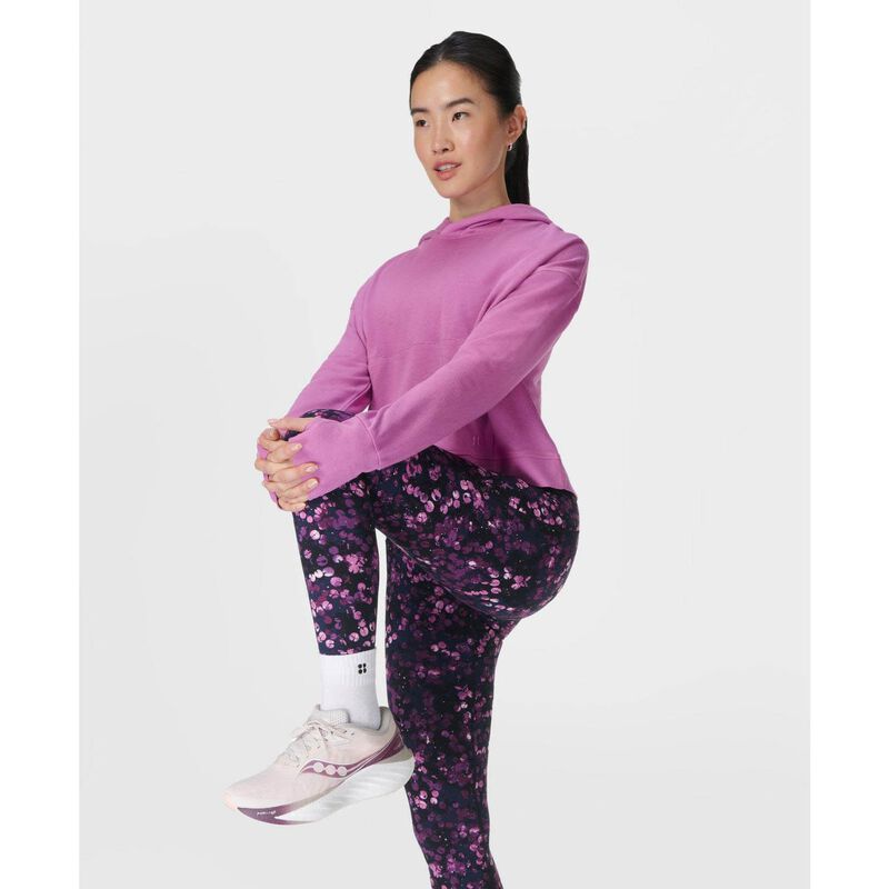 Sweaty Betty Power 7/8 Workout Leggings Purple Lilypad Print image number 3